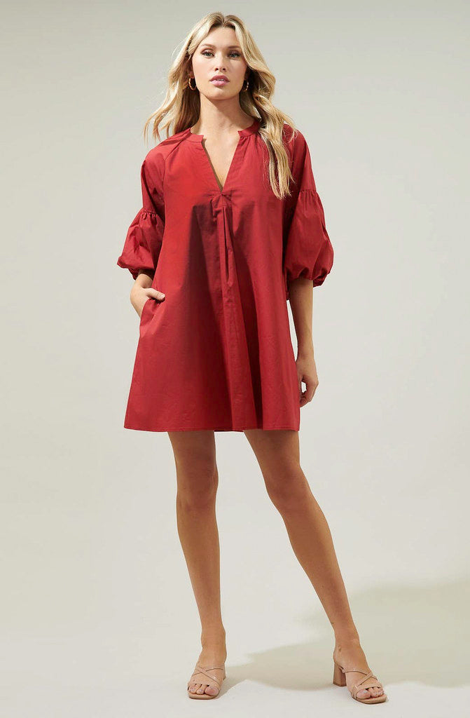 PLAY IT BY EAR SHIFT DRESS