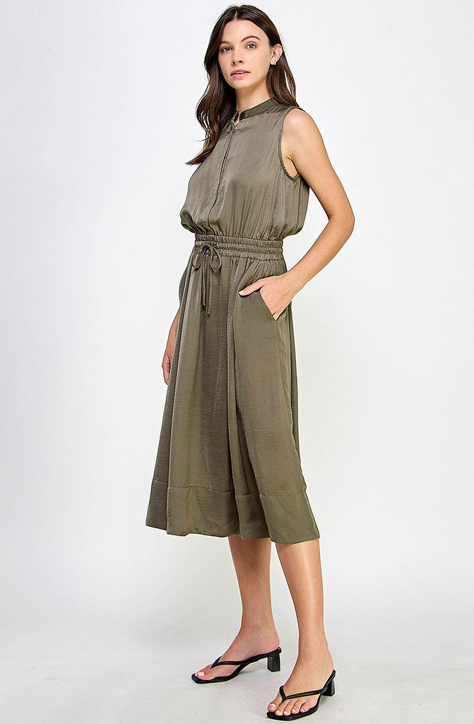 FRANCES SILKY MIDI DRESS