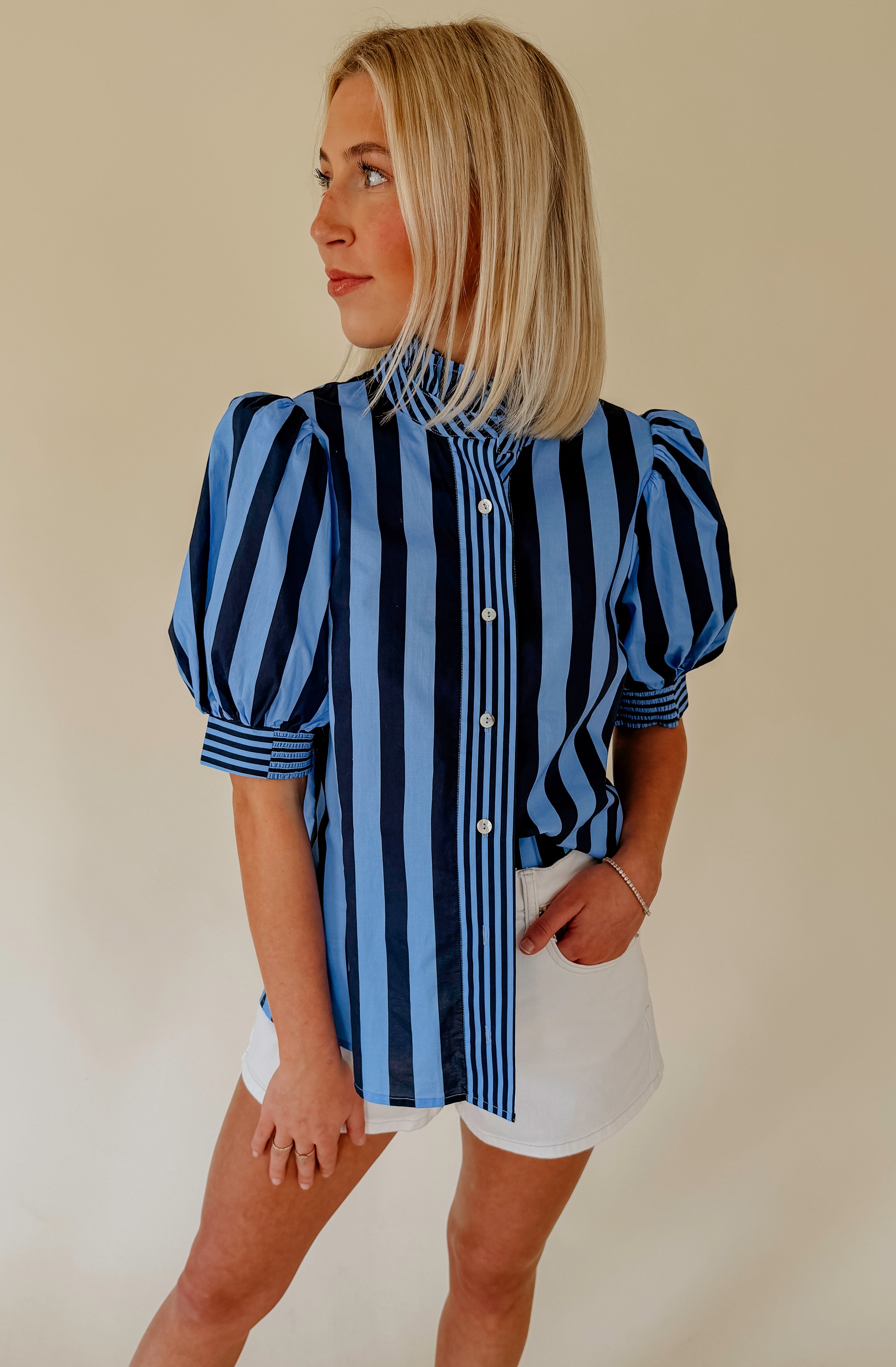 THE HANNAH STRIPED BLOUSE