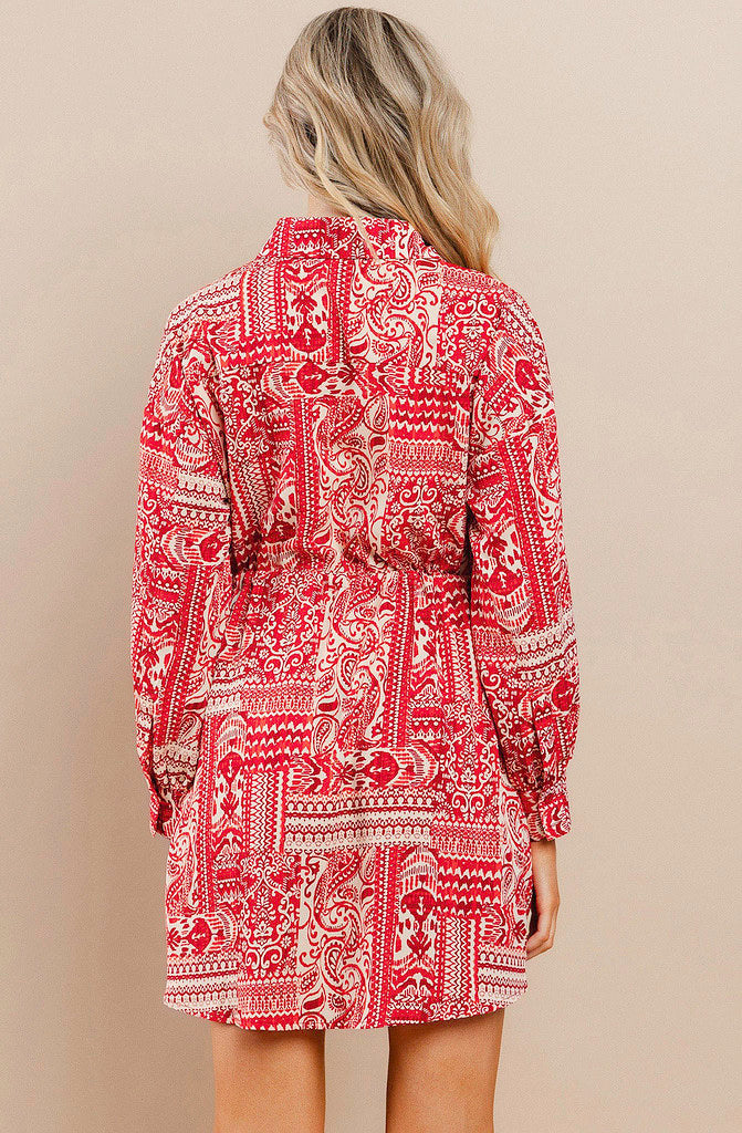 MAKING WAY BUTTONED DRESS