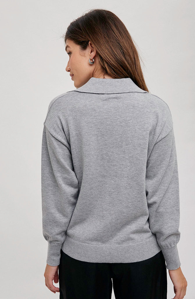 COLLAR LATER COLLARED SWEATER