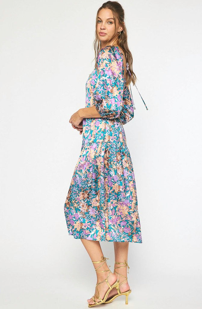 THE WHIT FLORAL MIDI