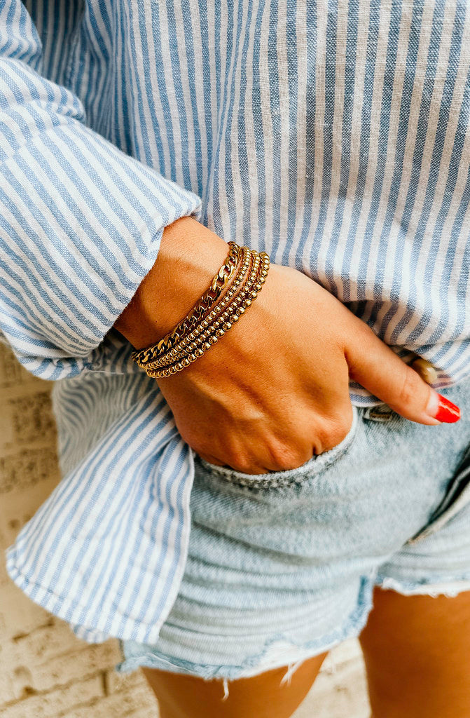 STACK CITY BEADZ THE CLASSIC STACKABLE BRACELET IN MEDIUM