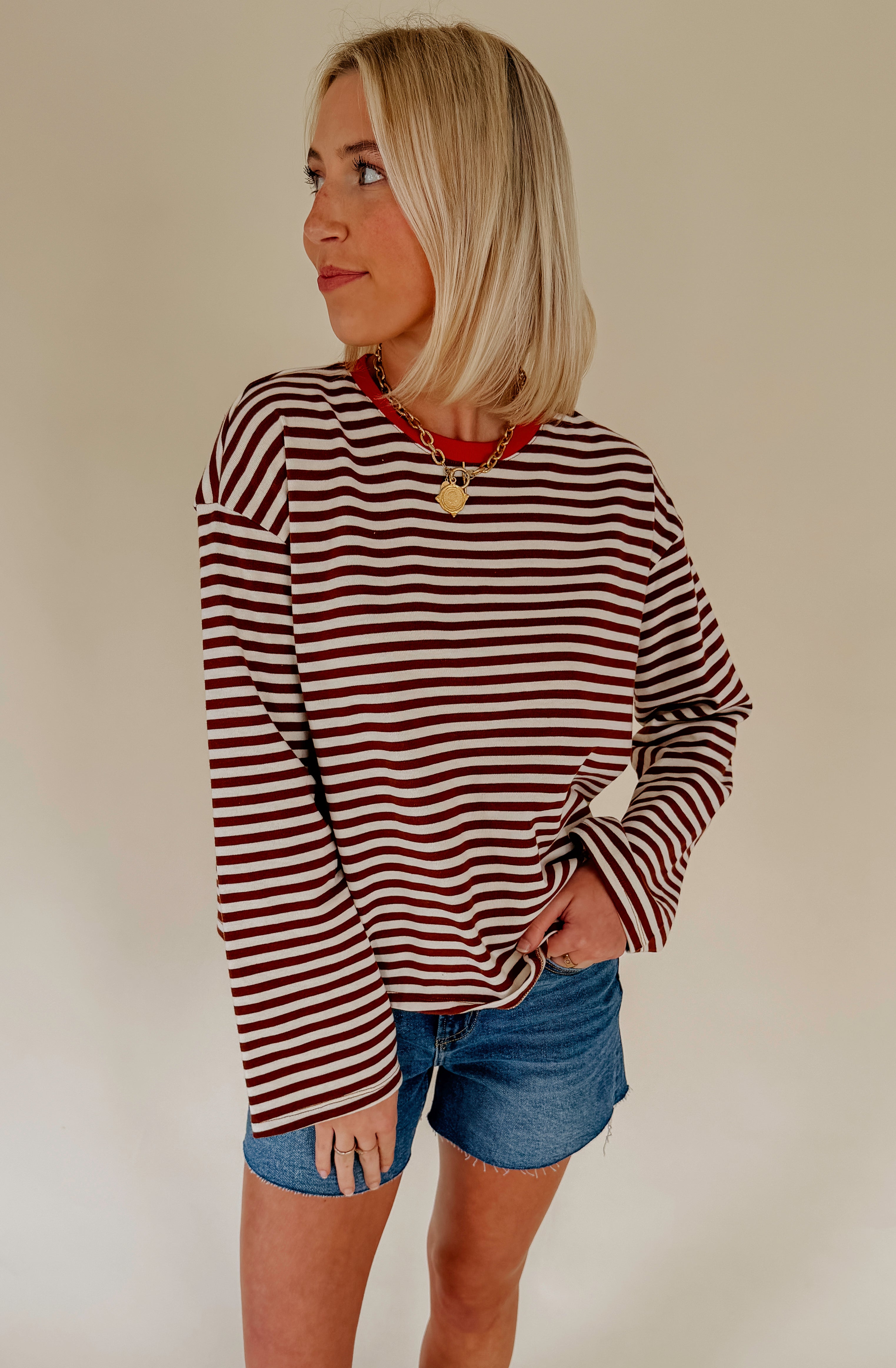 THE CALLAHAN STRIPED HEAVYWEIGHT TEE