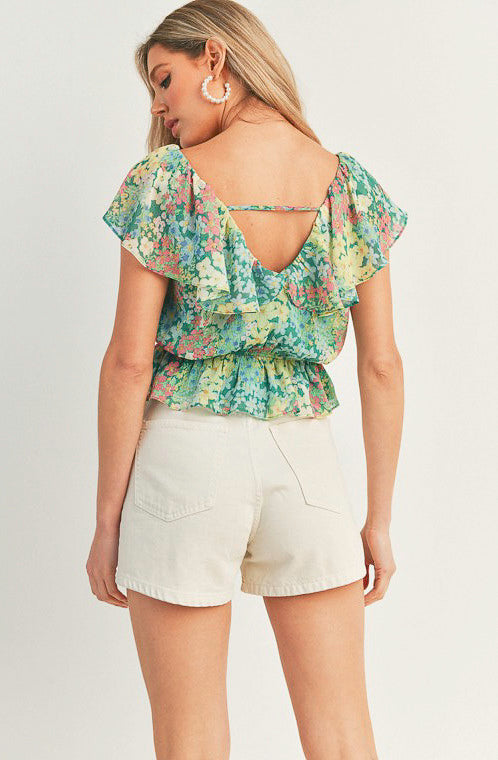 GOIN WITH IT FLORAL TOP
