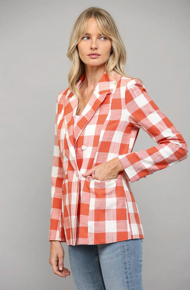 CHECKED OUT BLAZER