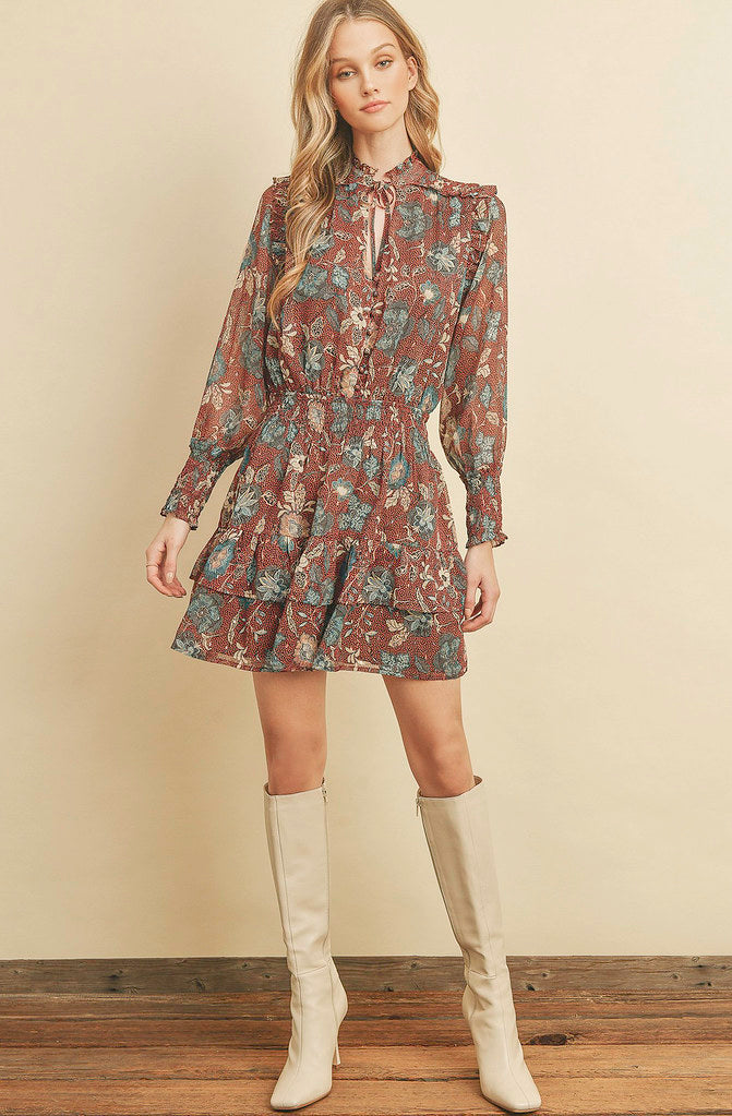 RISING UP FLORAL DRESS