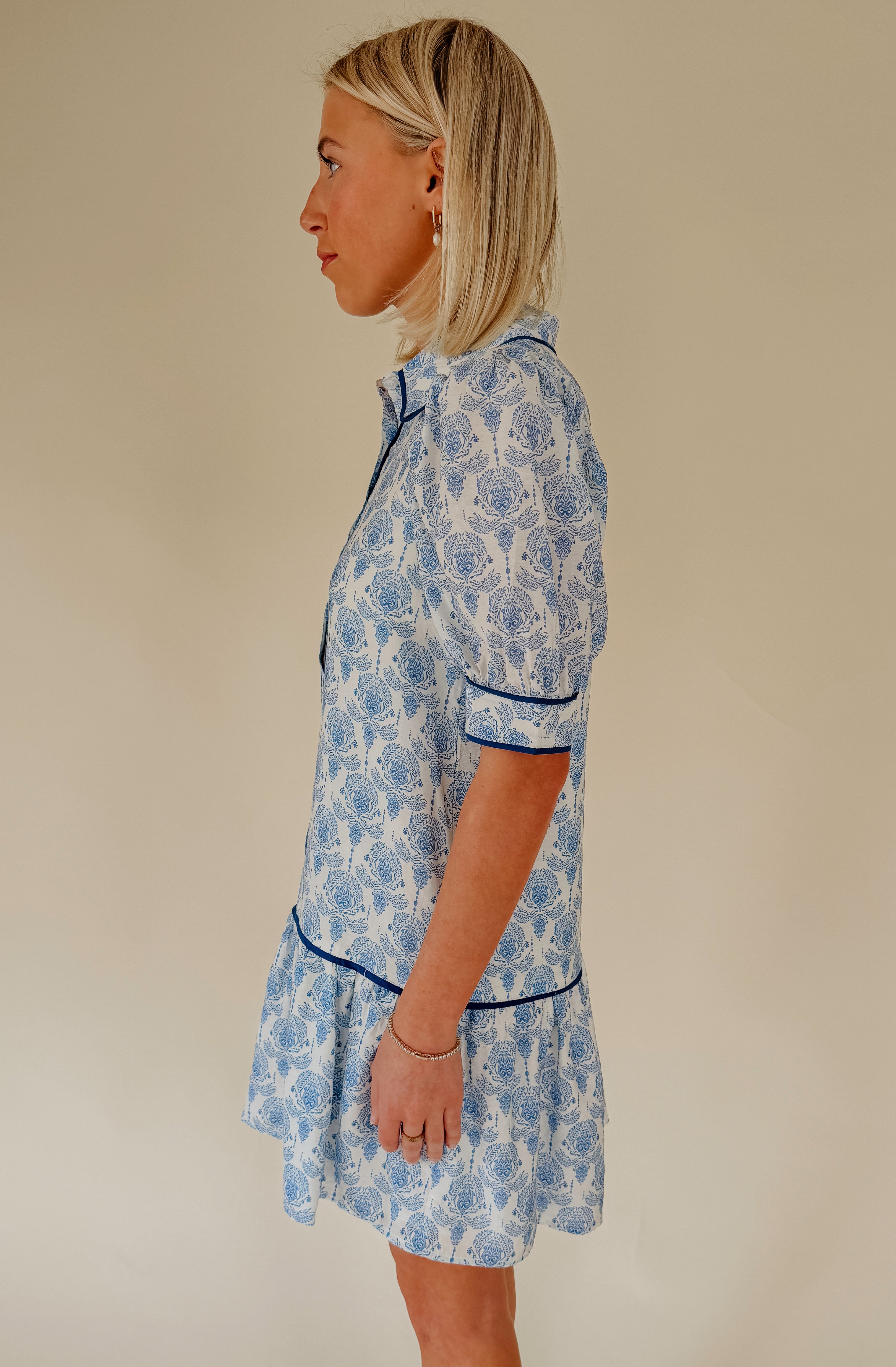 CAPRI BUTTONED MINI DRESS