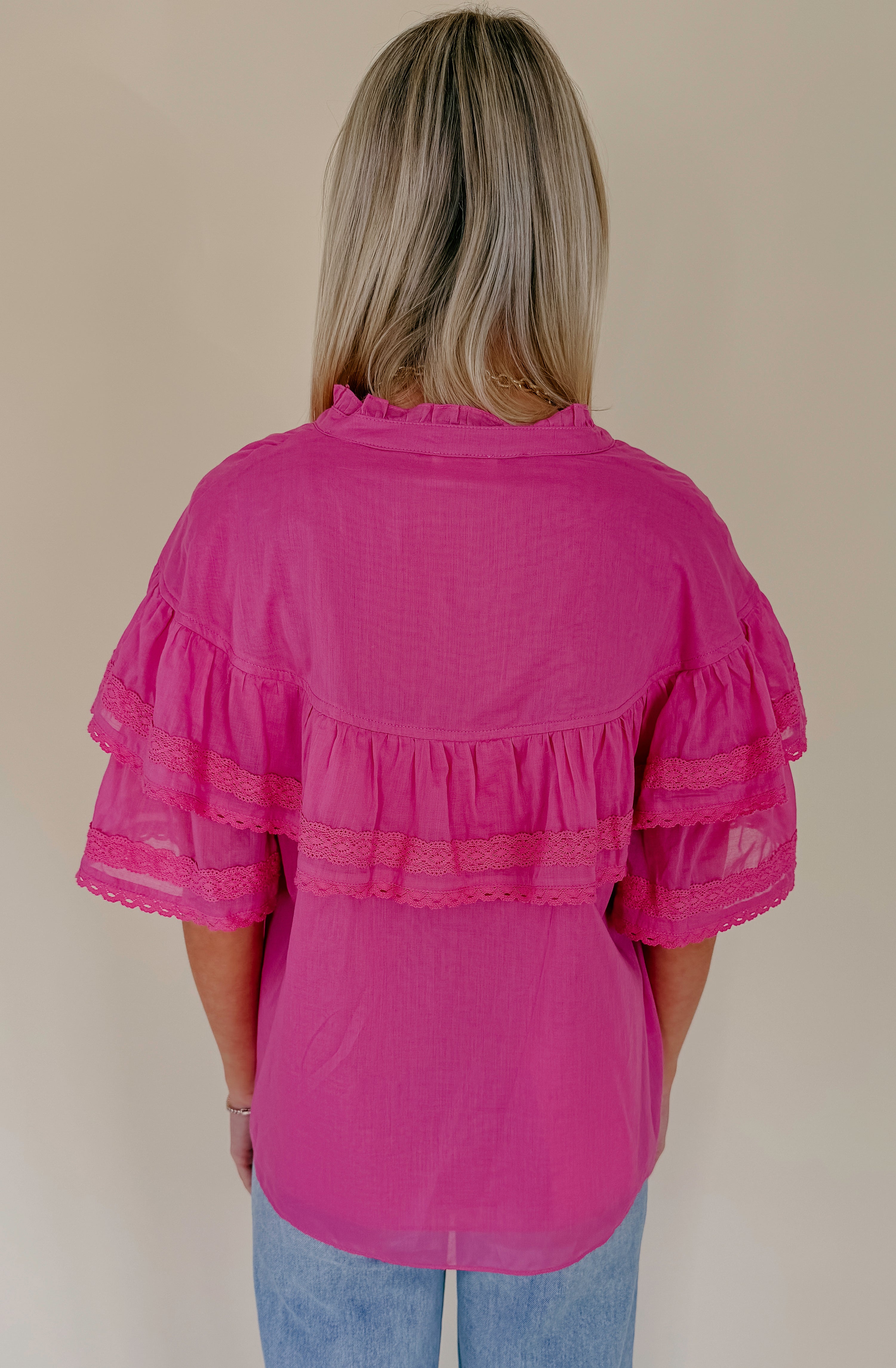 BRUNCH TIME BUTTONED BLOUSE
