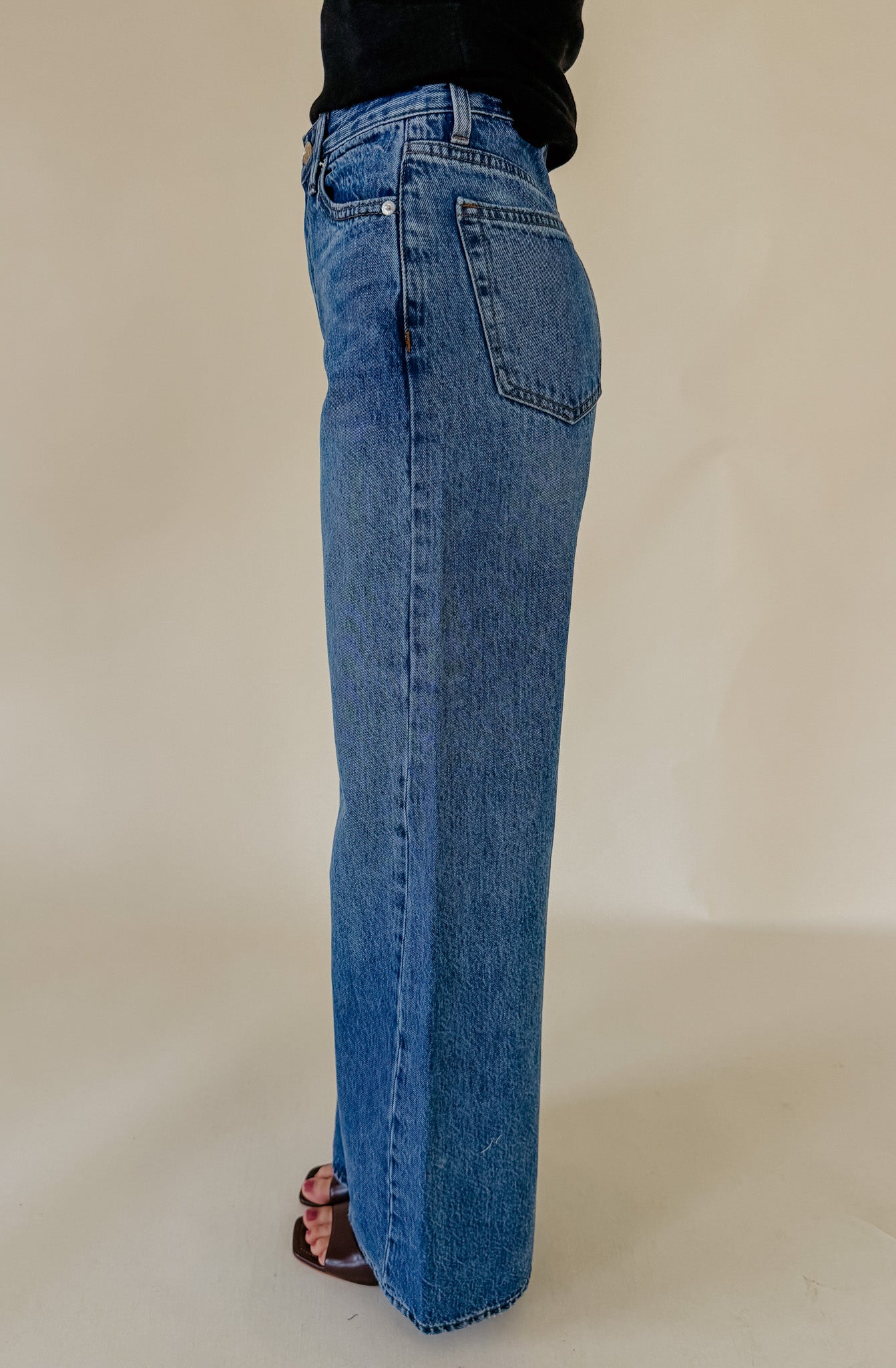 Z SUPPLY THE HEAD TURNER HIGH RISE WIDE LEG DENIM