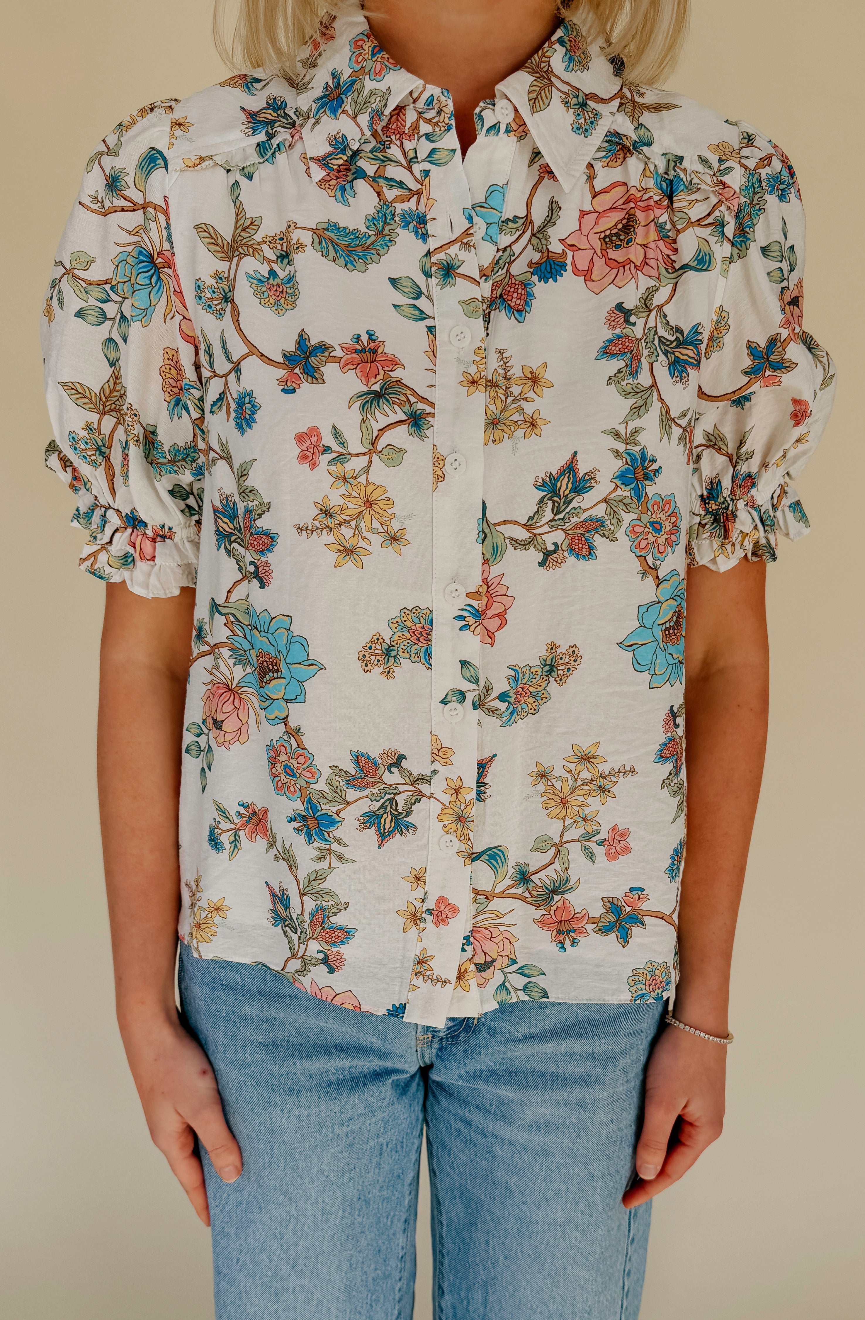 THE LYDIA FLORAL BLOUSE