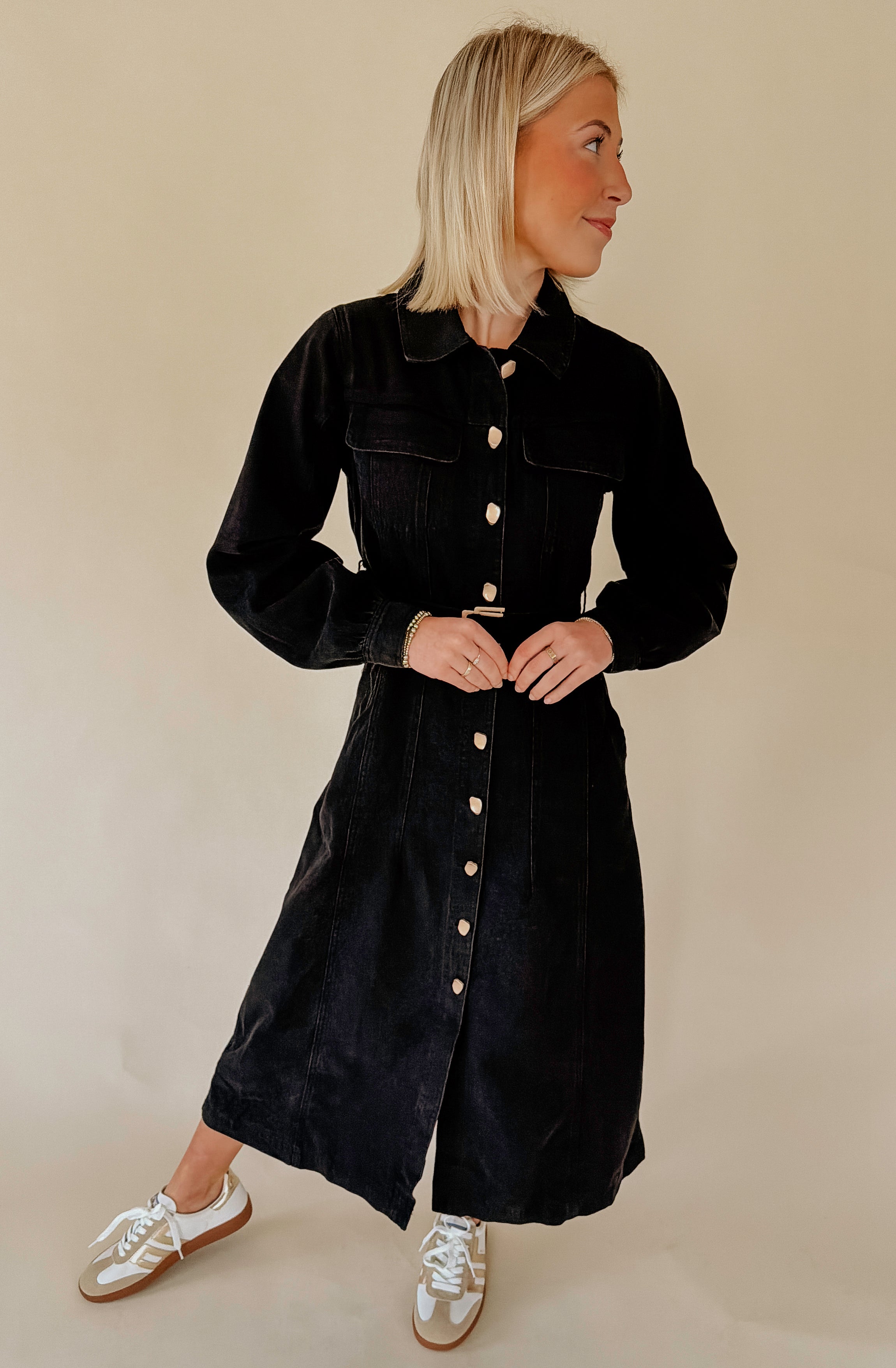 ON THE ROAD AGAIN DENIM MIDI