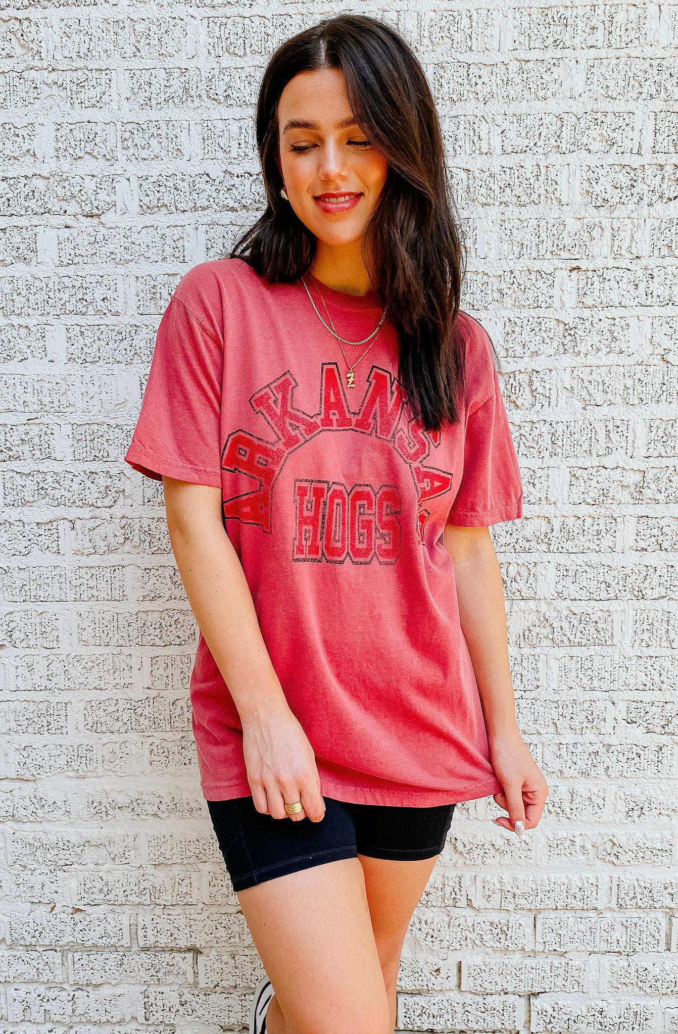 ARKANSAS RAZORBACKS CARDINAL TEE