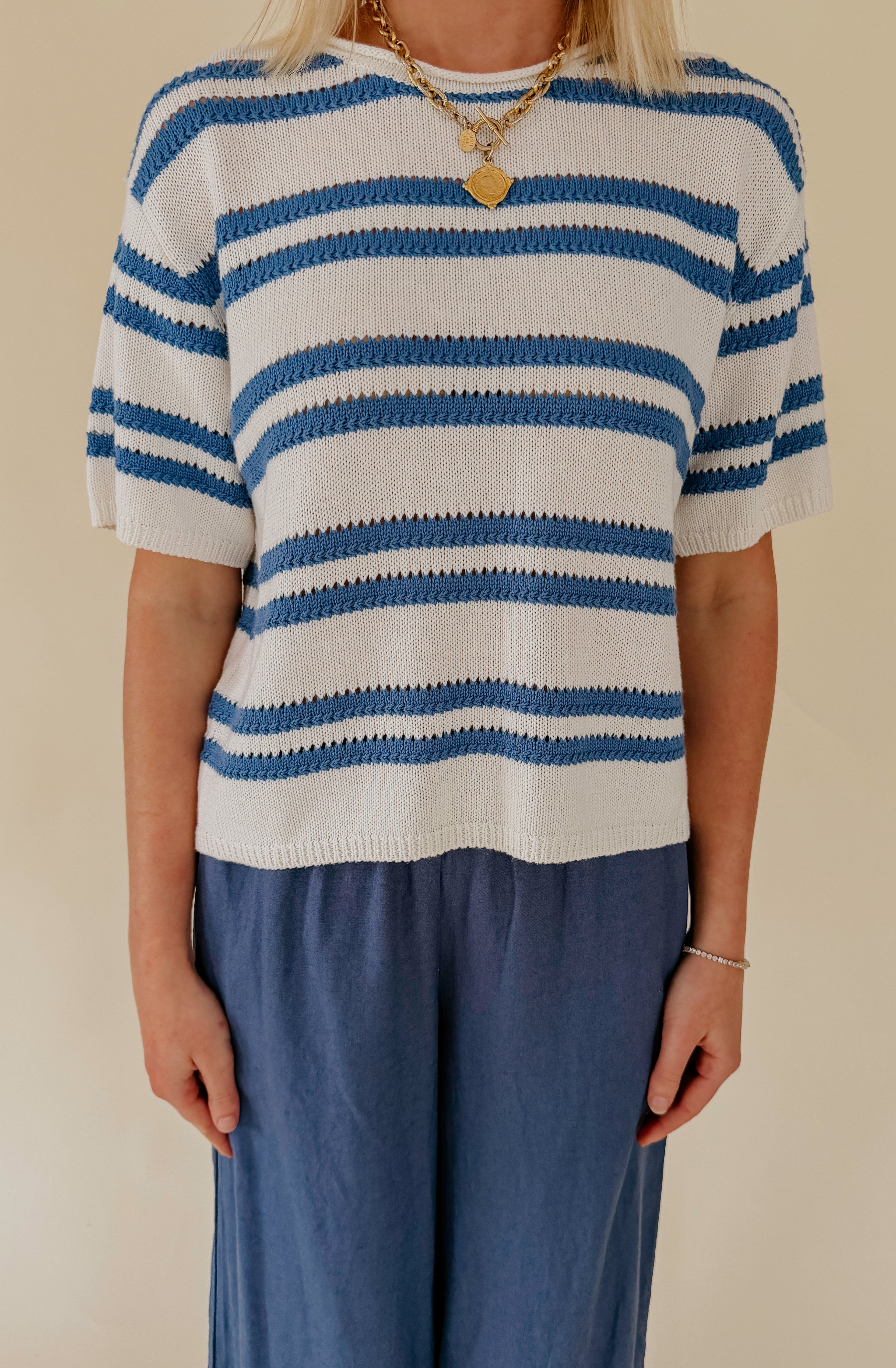 Z SUPPLY PRADO STRIPED SWEATER TEE