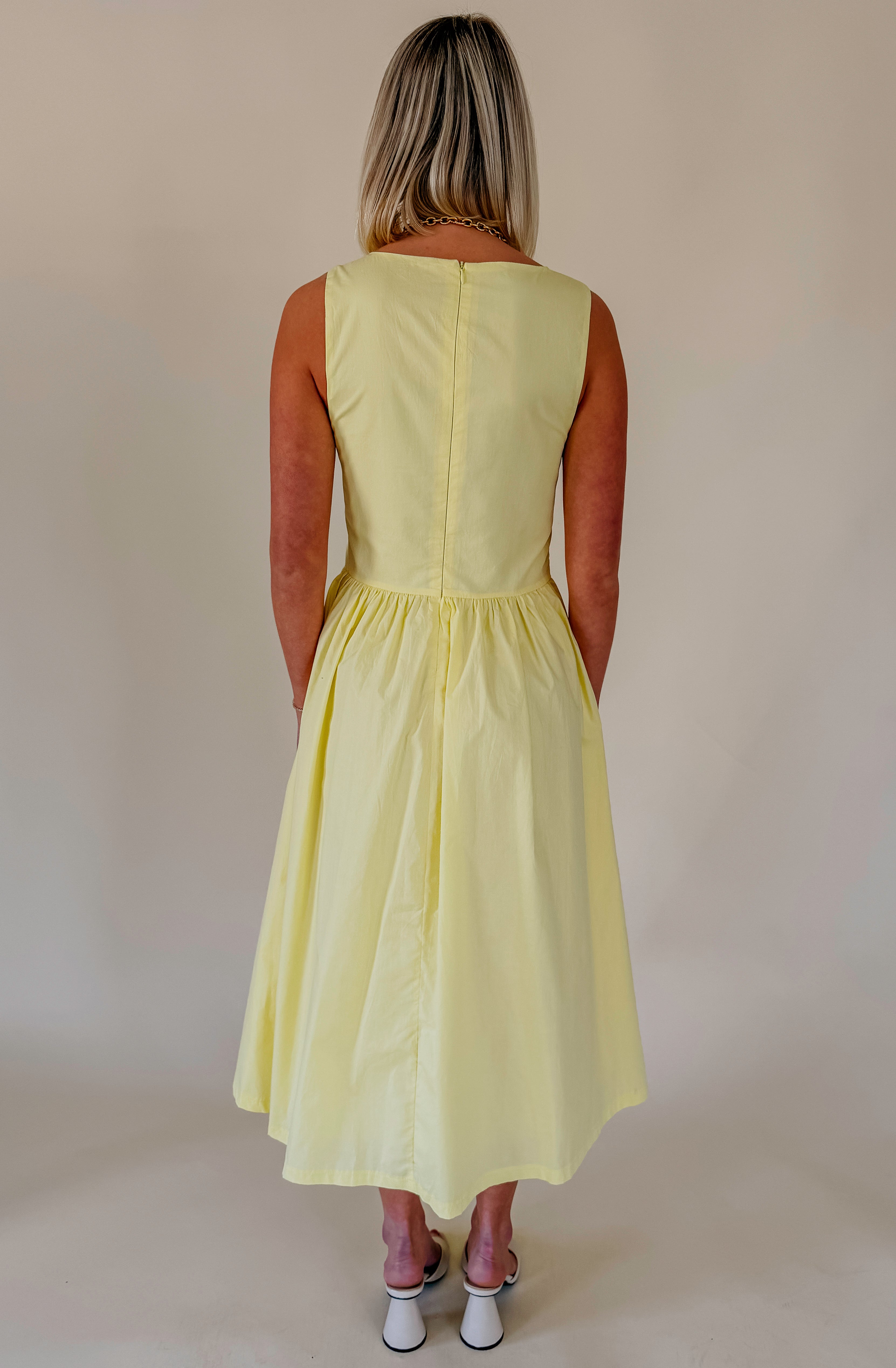 IT WAS ALL YELLOW MIDI DRESS