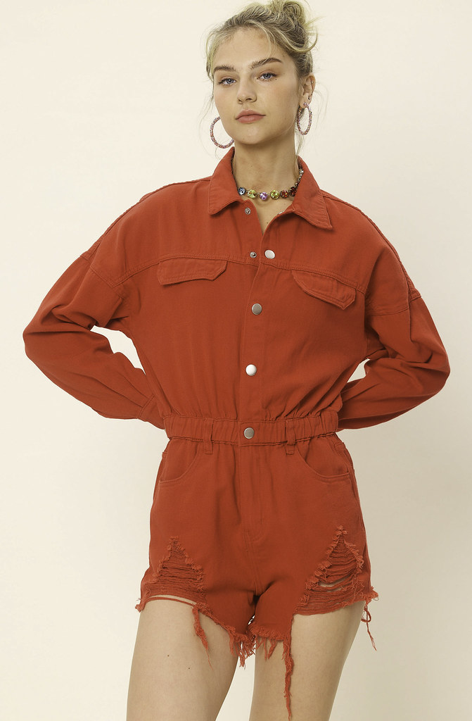 HEADED TO DICKSON UTILITY ROMPER