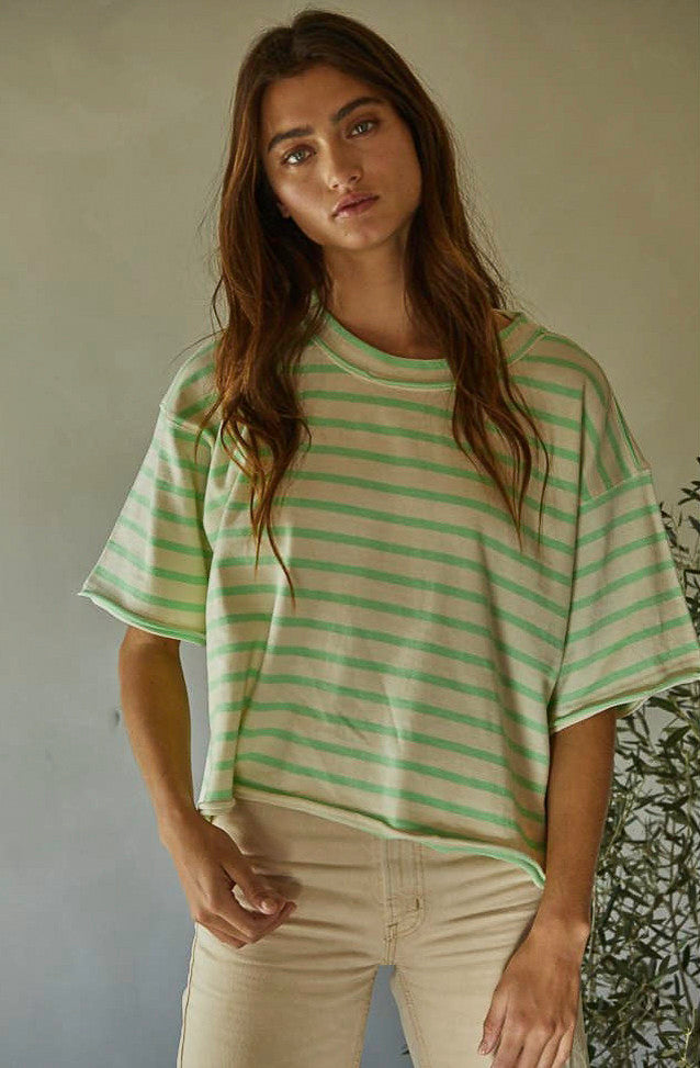 RETRO BABE STRIPED TEE