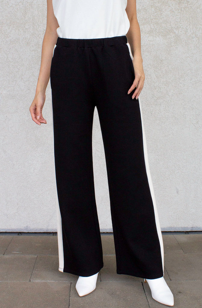 THE ADDY SIDE STRIPED WIDE LEG PANT