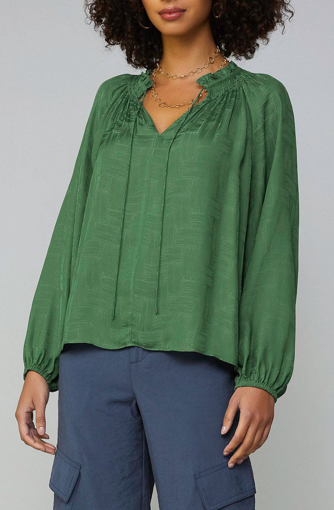 THE WILLOW V NECK BLOUSE