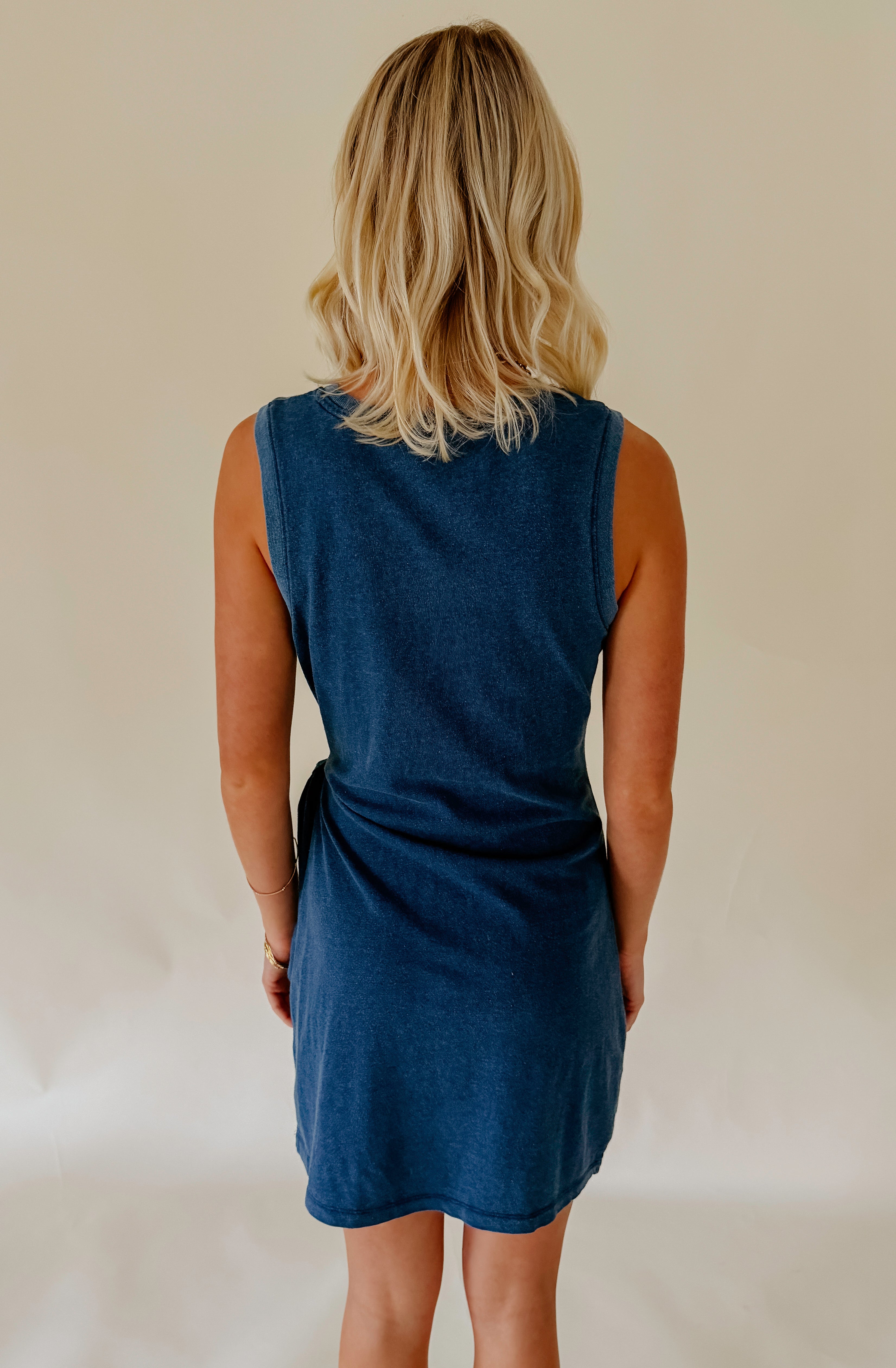 Z SUPPLY MATTIE JERSEY DENIM MINI DRESS