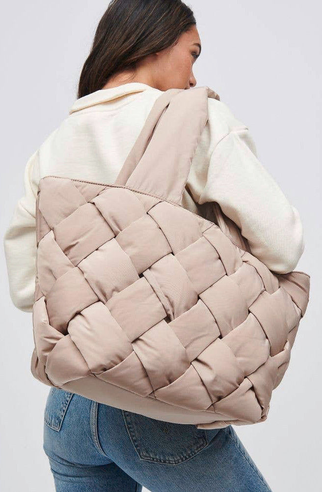 LARGE PUFFER TOTE
