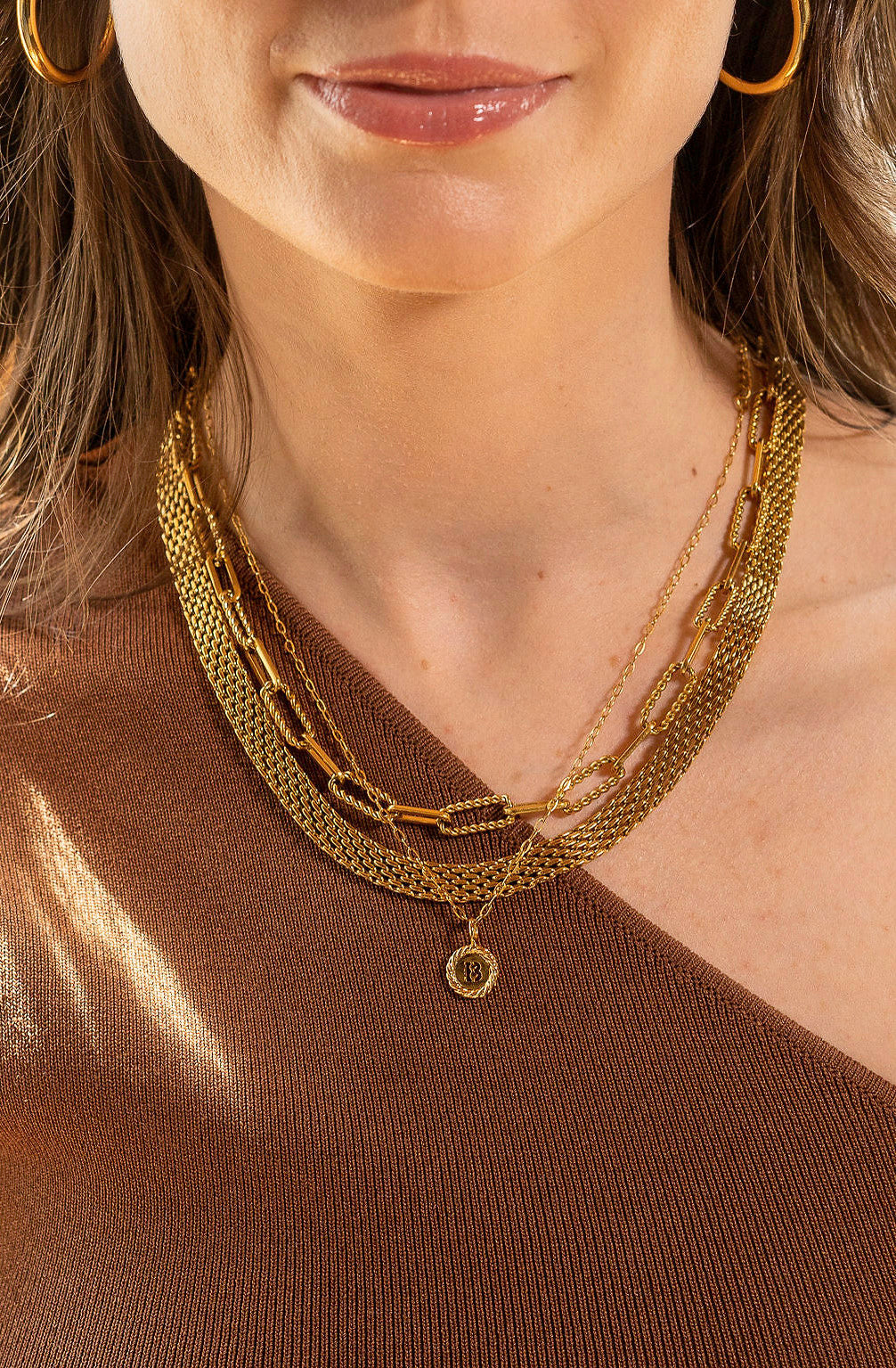 BRENDA GRANDS ASPEN DOUBLE MINI NECKLACE