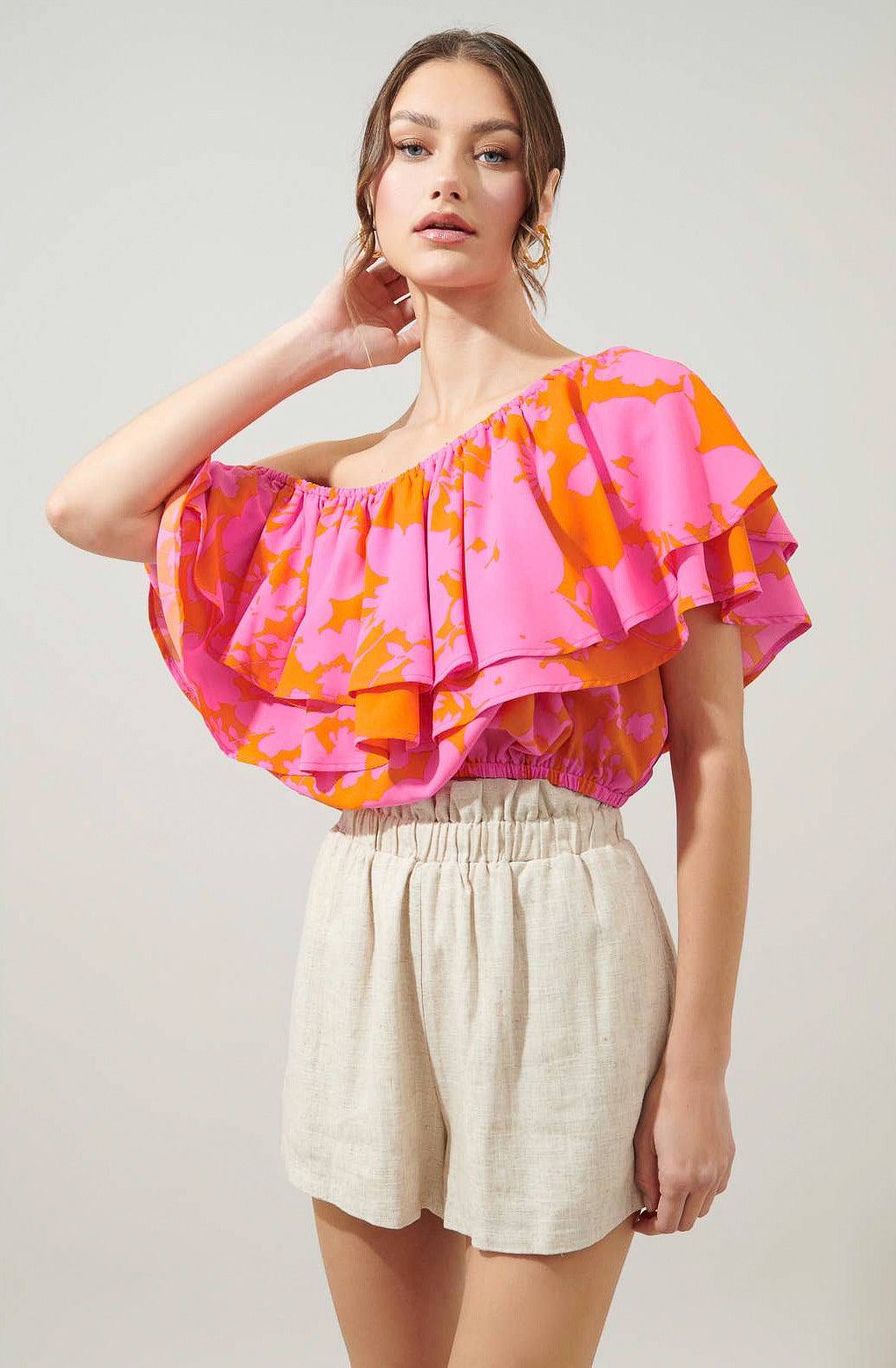 CHARMER ONE SHOULDER TOP
