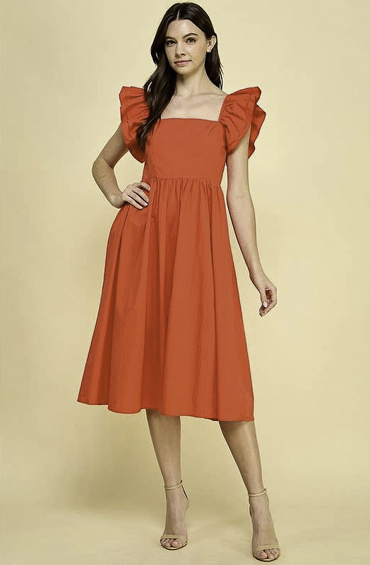 DOWN THE AISLE MIDI DRESS