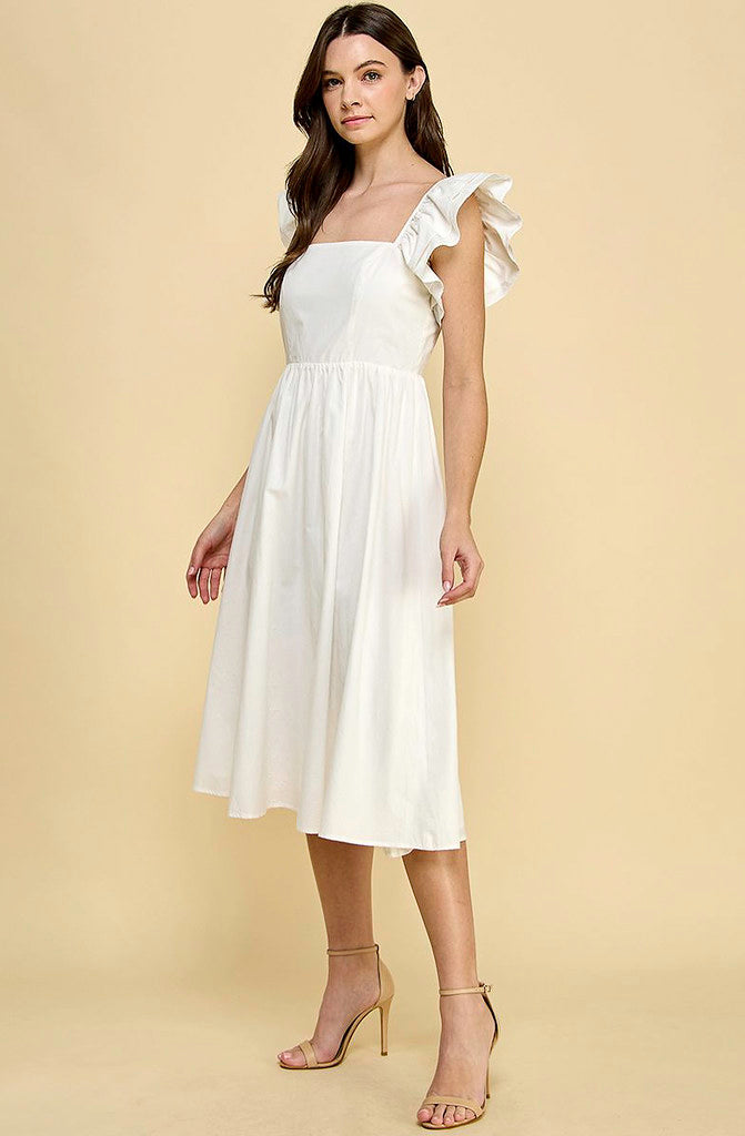 DOWN THE AISLE MIDI DRESS