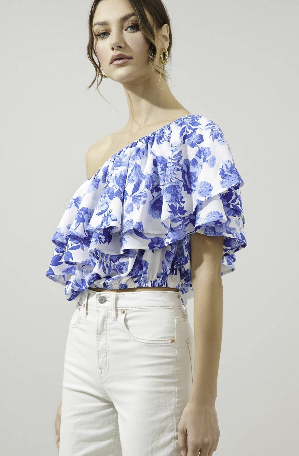 THE ANTOINETTE ONE SHOULDER BLOUSE