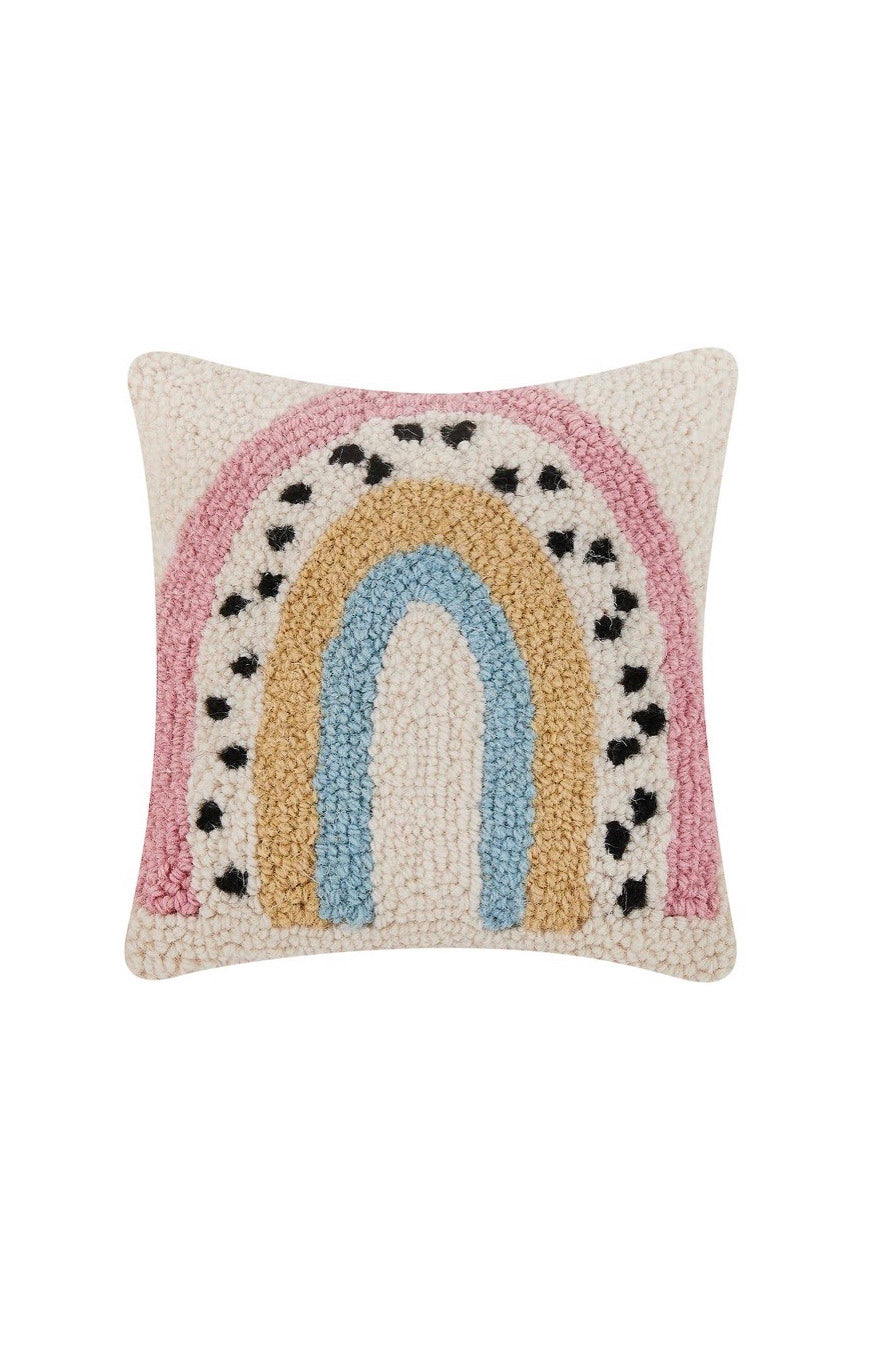 PASTEL RAINBOW HOOK PILLOW