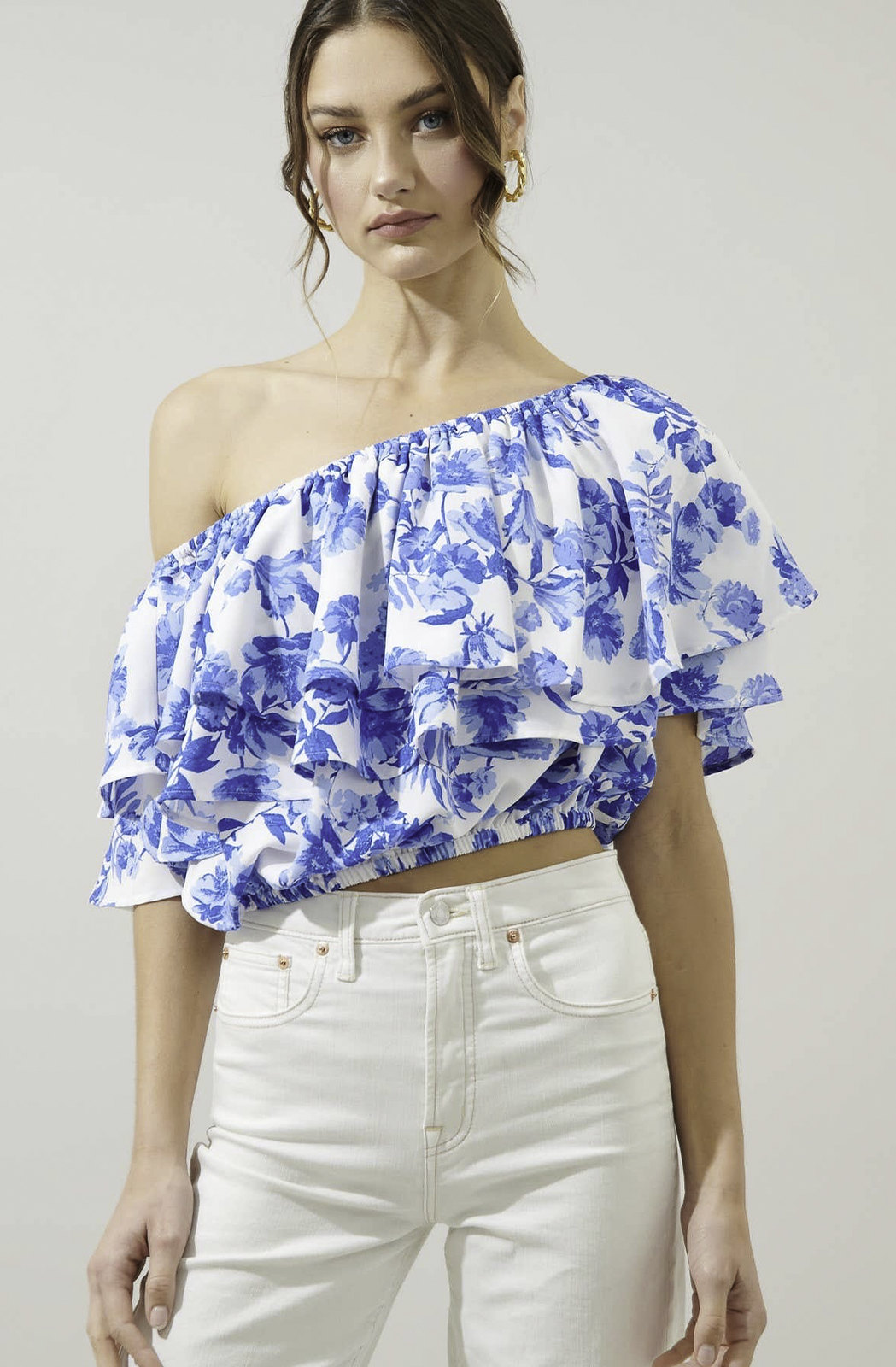 THE ANTOINETTE ONE SHOULDER BLOUSE