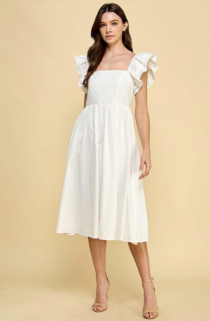 DOWN THE AISLE MIDI DRESS