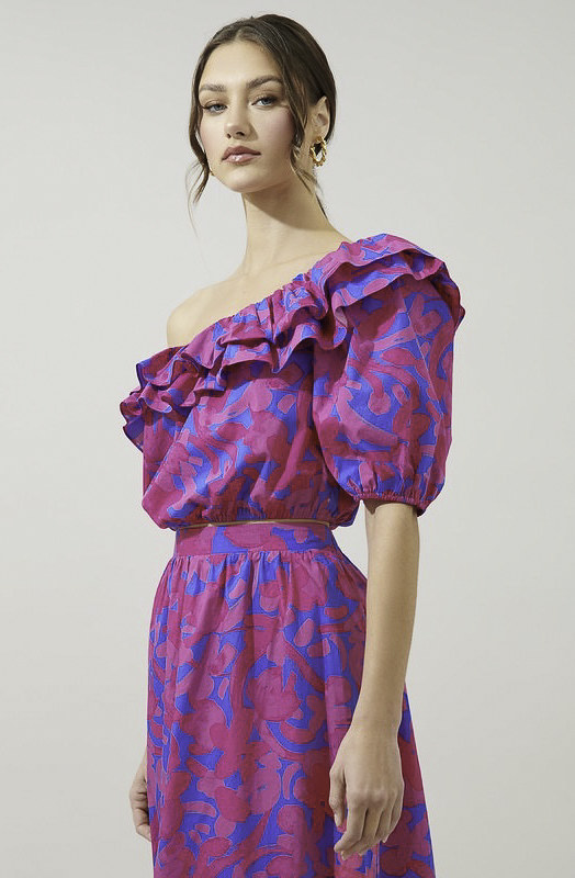 SET AND READY ONE SHOULDER TOP