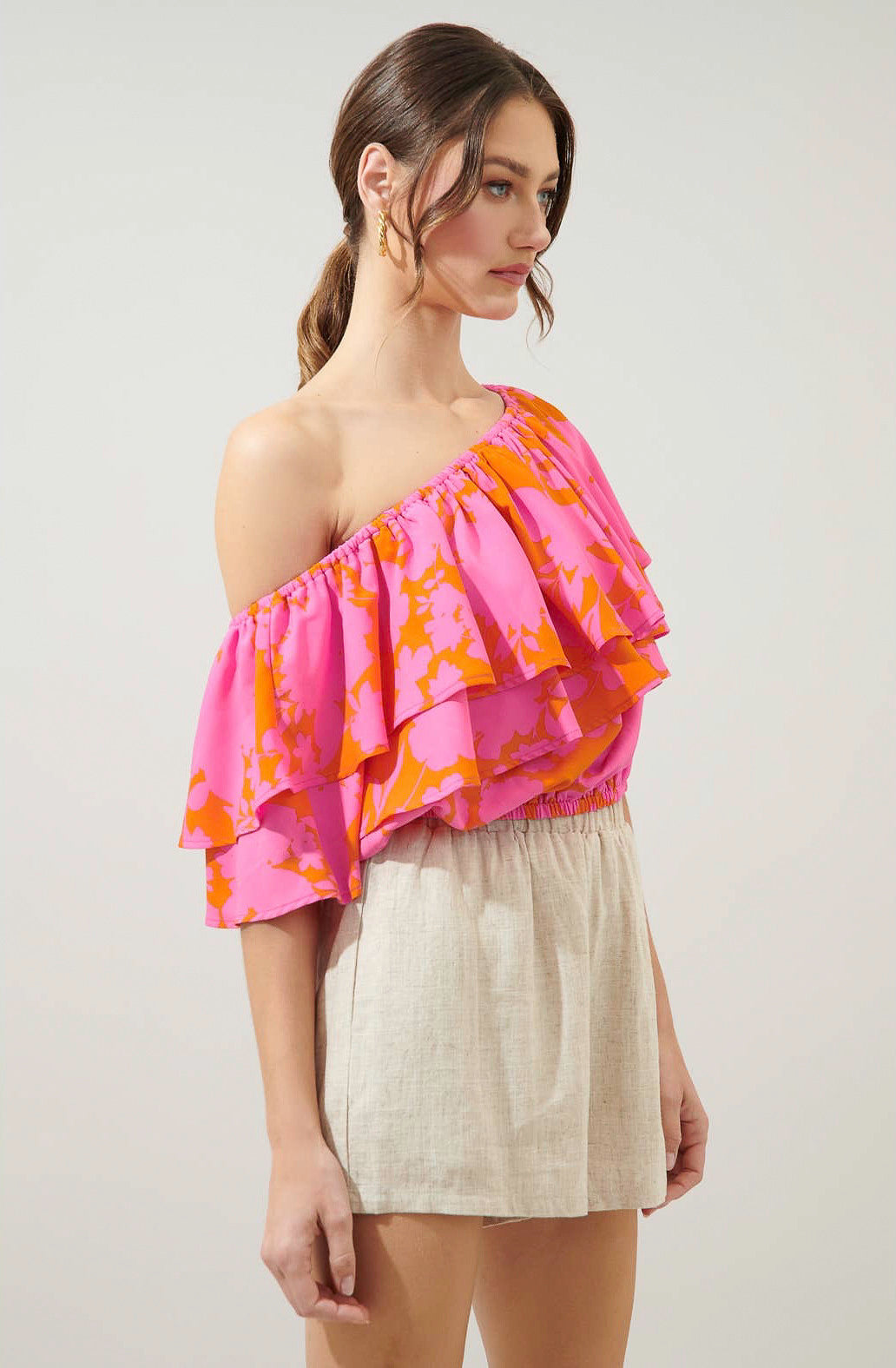 CHARMER ONE SHOULDER TOP