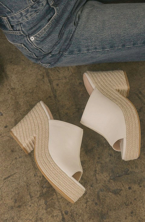 THE MELISSA ESPADRILLE PLATFORM SLIDE