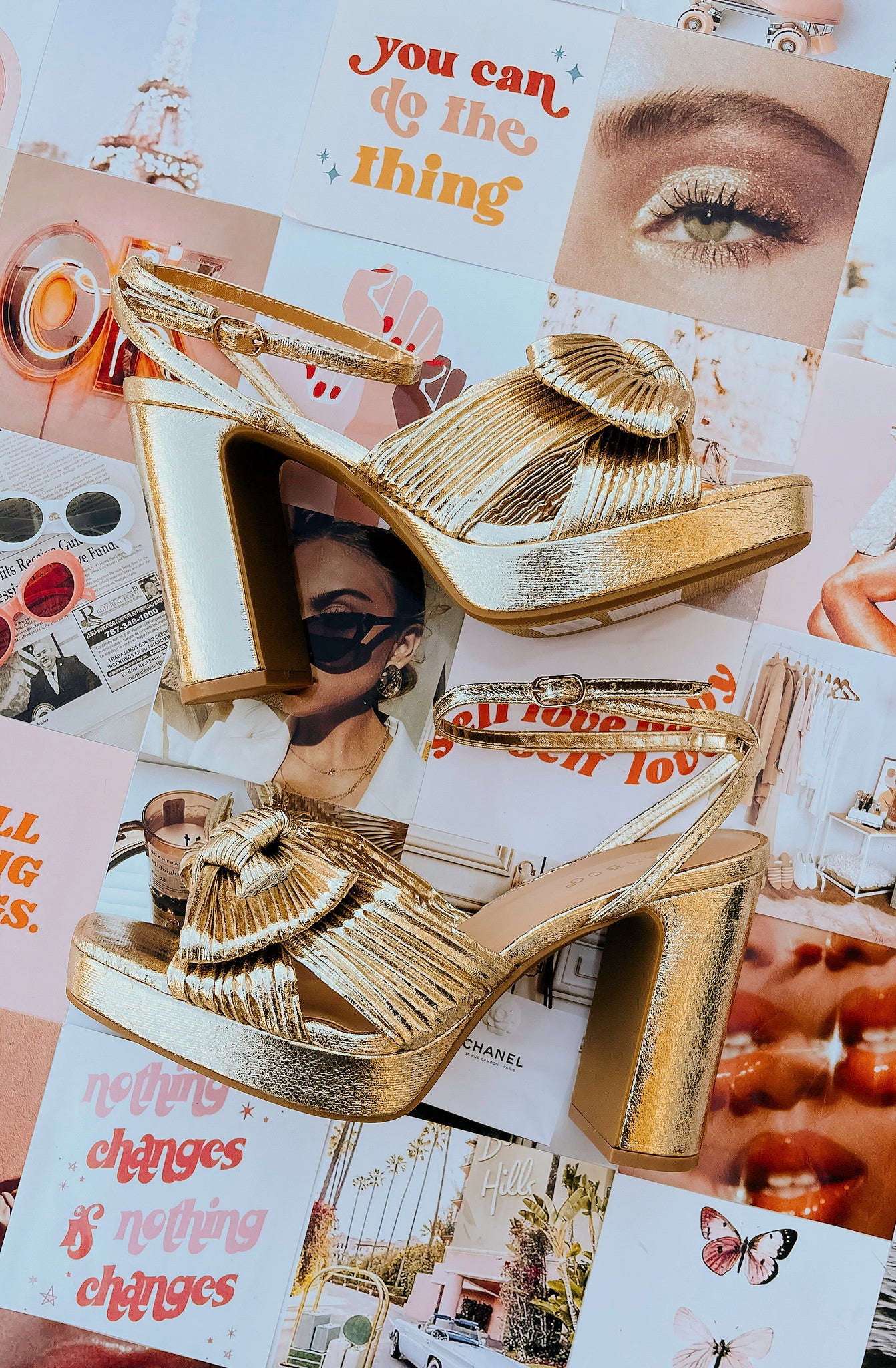 OUT FOR THE HOLIDAYS CHUNKY HEEL