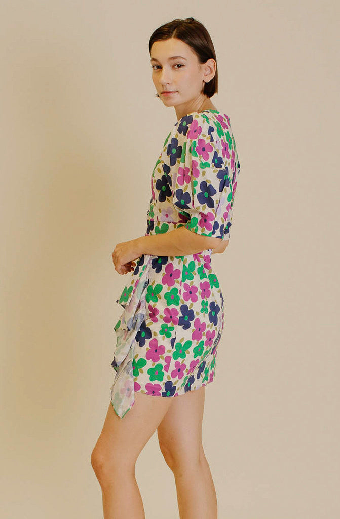 THE SASHA RUCHED MINI DRESS