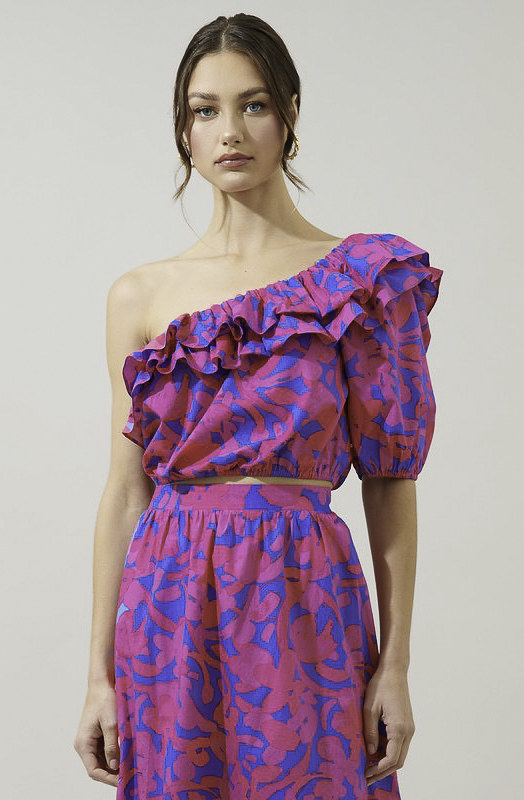 SET AND READY ONE SHOULDER TOP