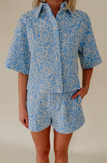 THE BIANCA EMBROIDERED TOP