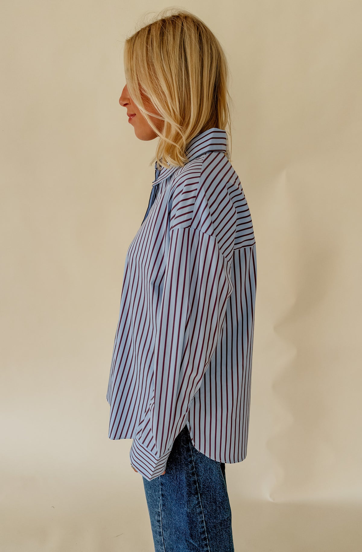 THE STACY BUTTONED BLOUSE