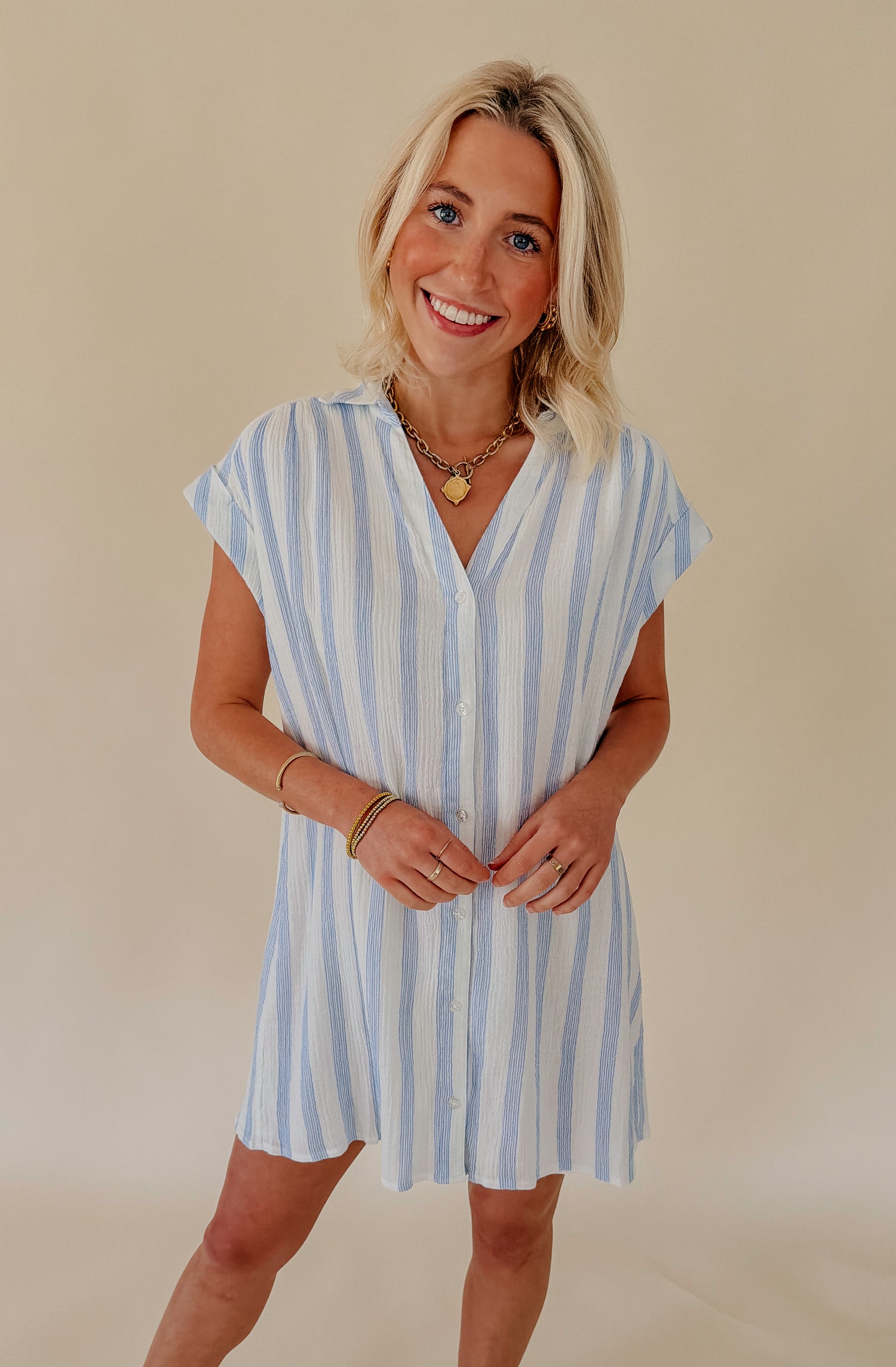 Z SUPPLY SHELLBOUND STRIPED DRESS