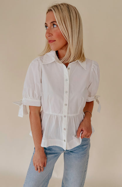 ON REPEAT BUTTONED BLOUSE