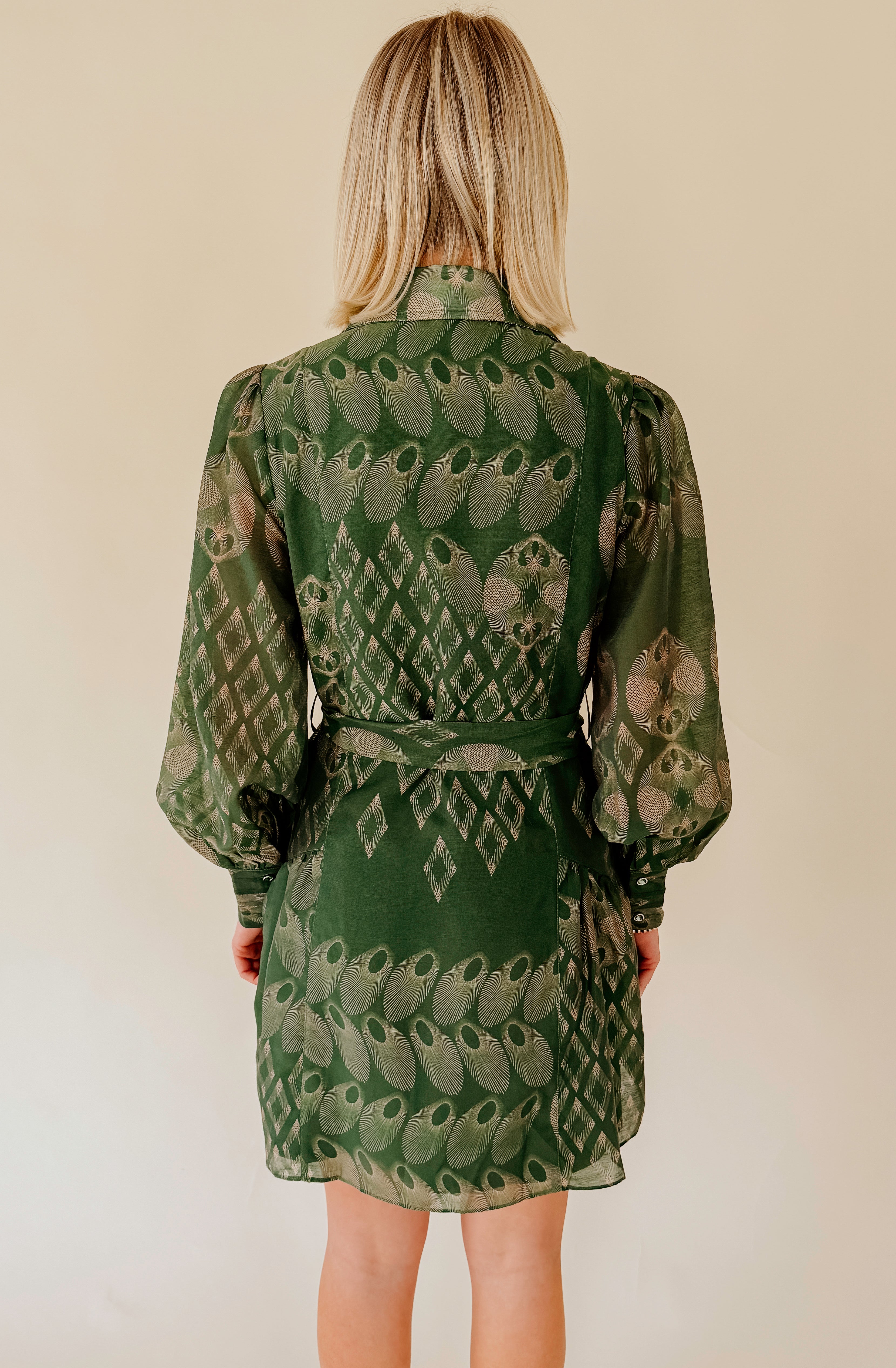 CIEBON ABBOTT PRINTED MINI DRESS