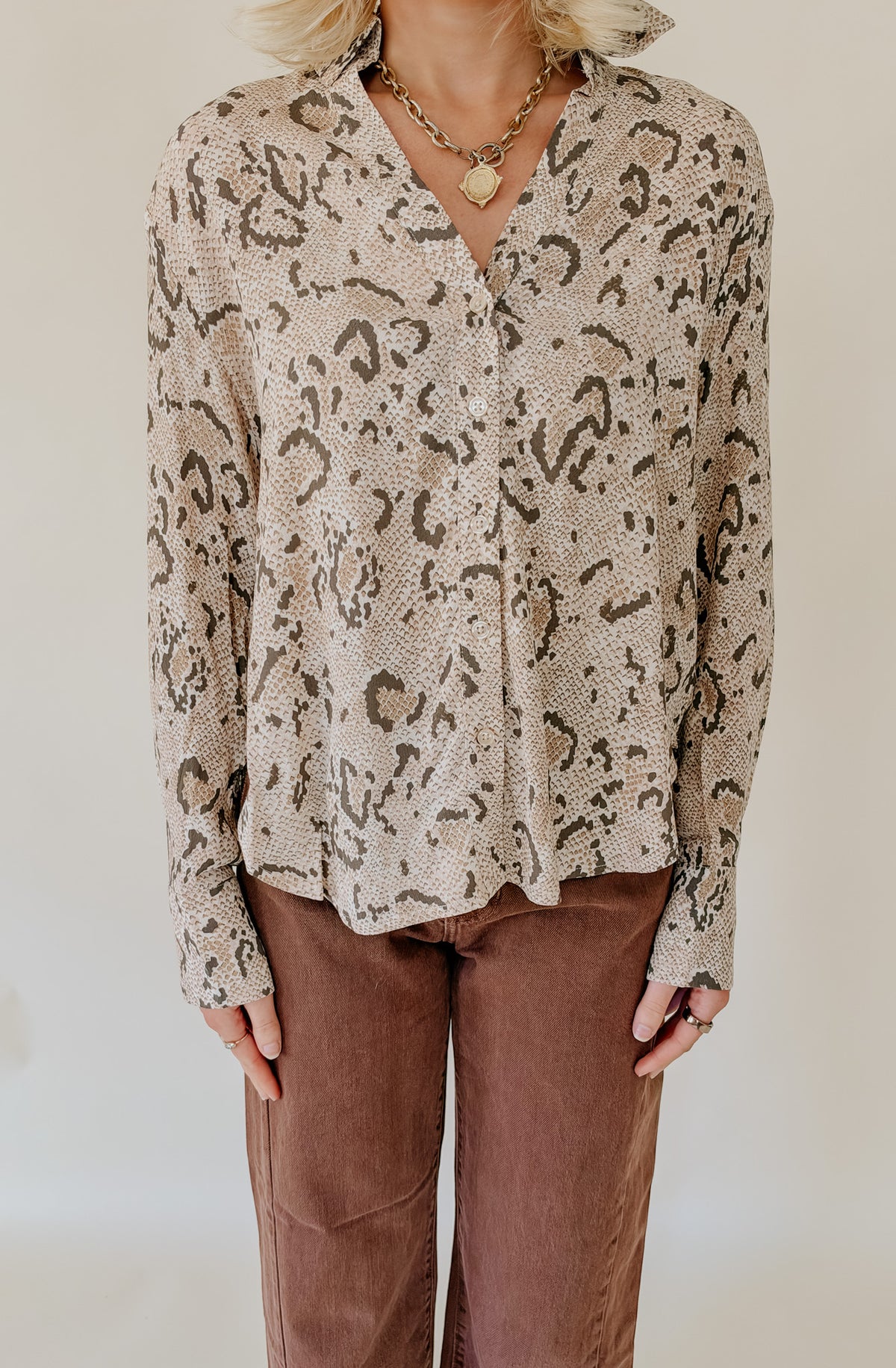 Z SUPPLY GOLDEN HAVEN SNAKE BUTTON UP