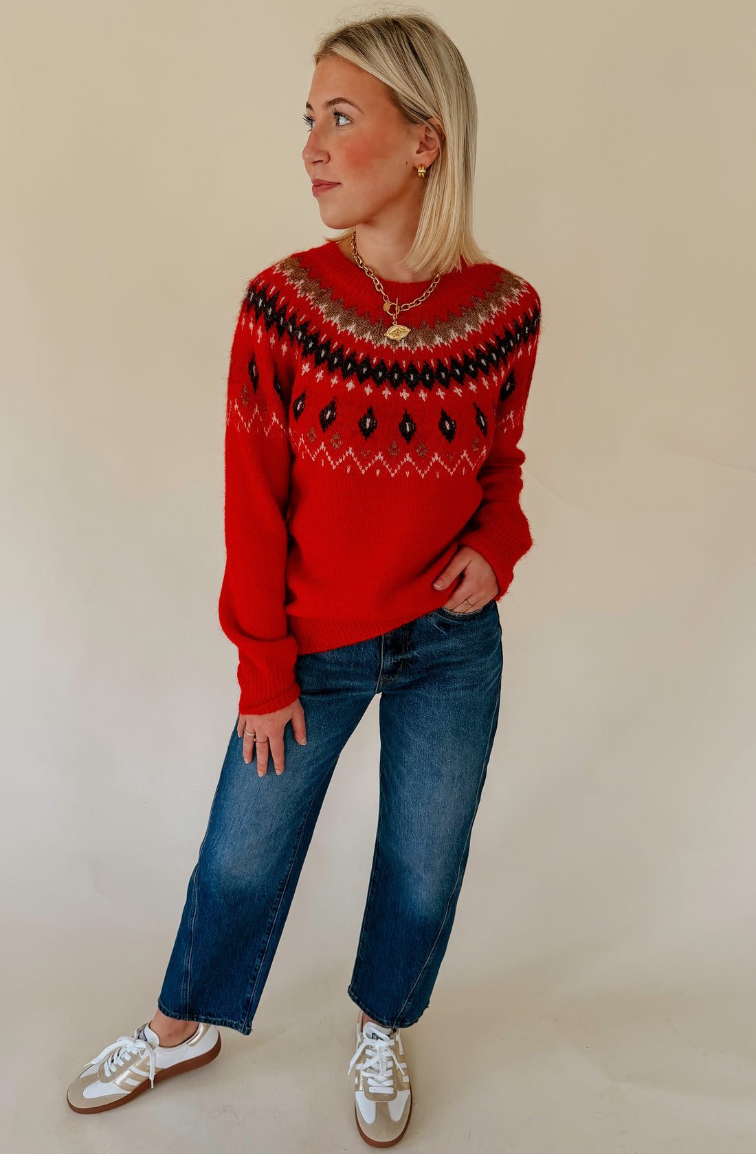 ALL I WANT FAIR ISLE SWEATER
