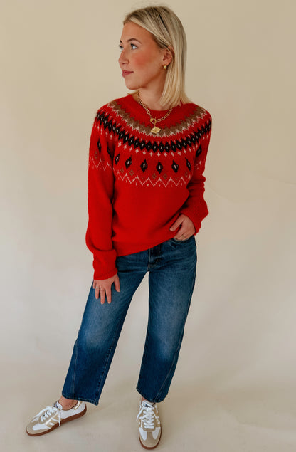 ALL I WANT FAIR ISLE SWEATER
