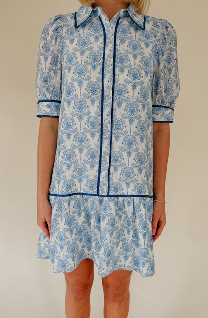 CAPRI BUTTONED MINI DRESS