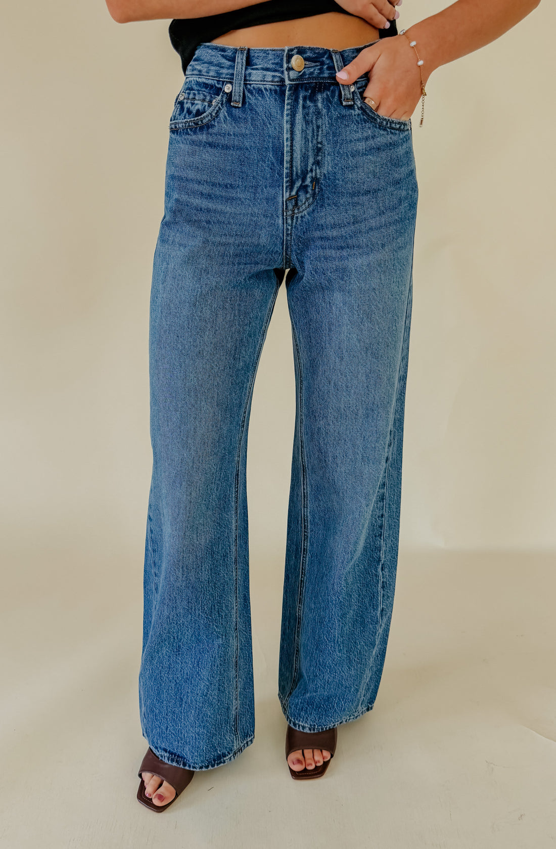 Z SUPPLY THE HEAD TURNER HIGH RISE WIDE LEG DENIM
