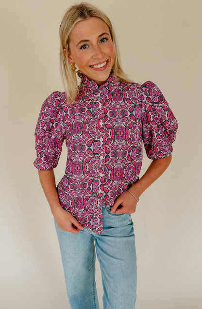 KENNEDY BUTTONED BLOUSE